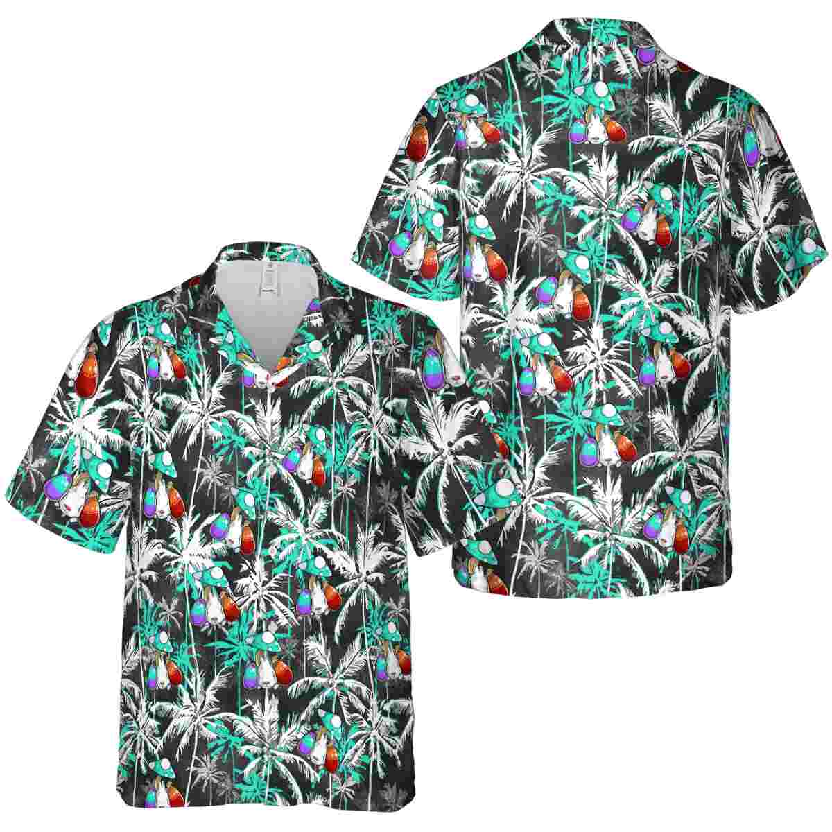 Easter Palm Themed Hawaiian Shirt Premium grade Easter Palm Themed Hawaiian Shirt Premium grade