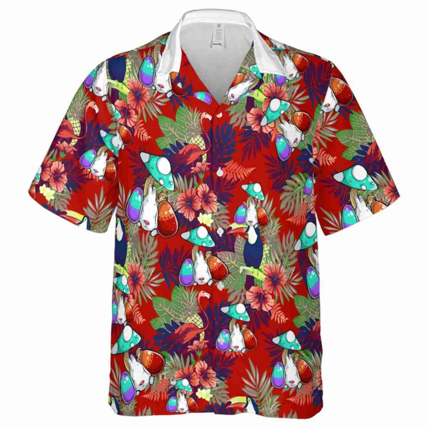 Easter Tropical Bird Hawaiian Shirt Fashion forward