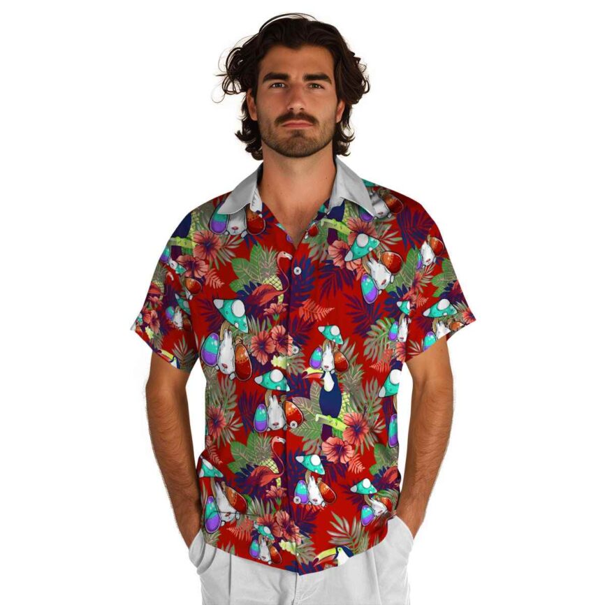 Easter Tropical Bird Hawaiian Shirt New Arrival