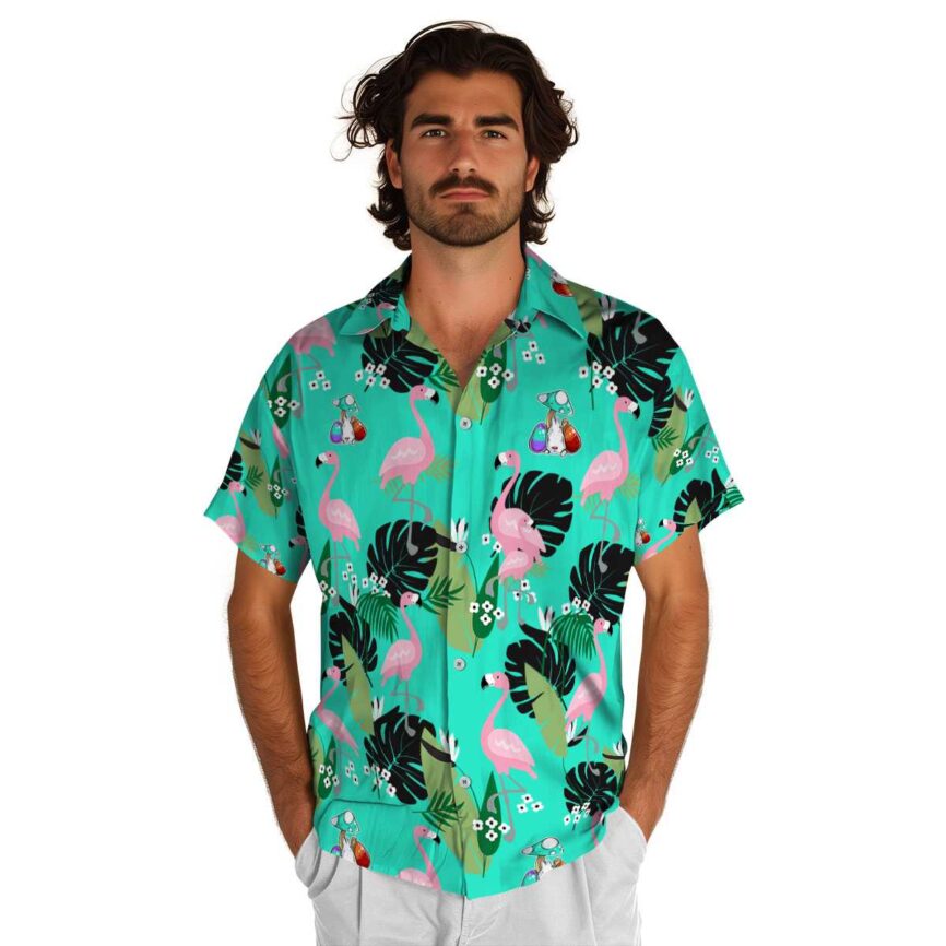 Easter Tropical Flamingo Hawaiian Shirt New Arrival