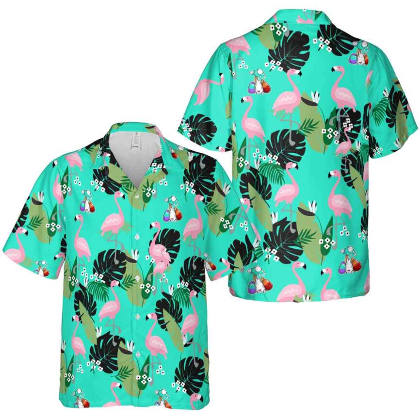 Easter Tropical Flamingo Hawaiian Shirt Premium grade