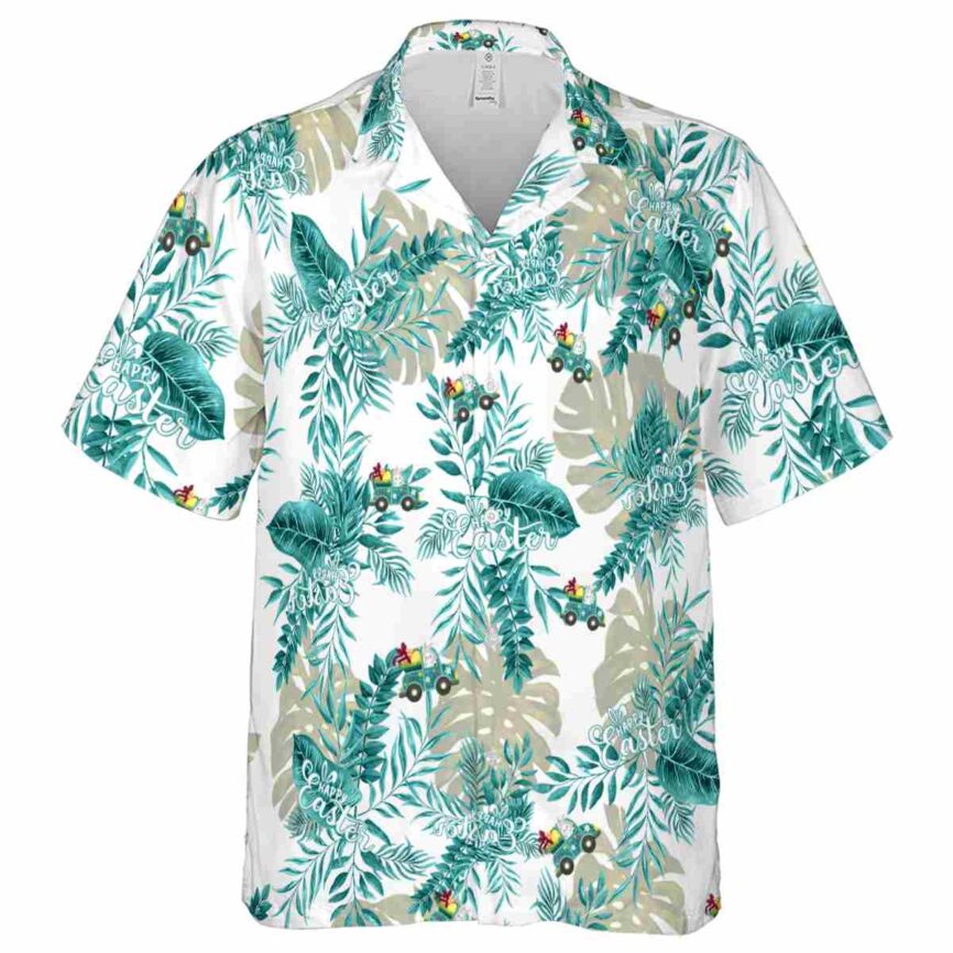 Easter Tropical Fronds Hawaiian Shirt Fashion forward