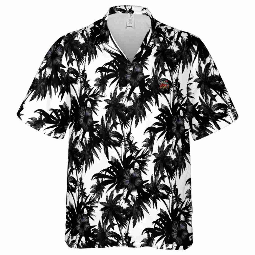 Fire Truck Palm Print Hawaiian Shirt Fashion forward
