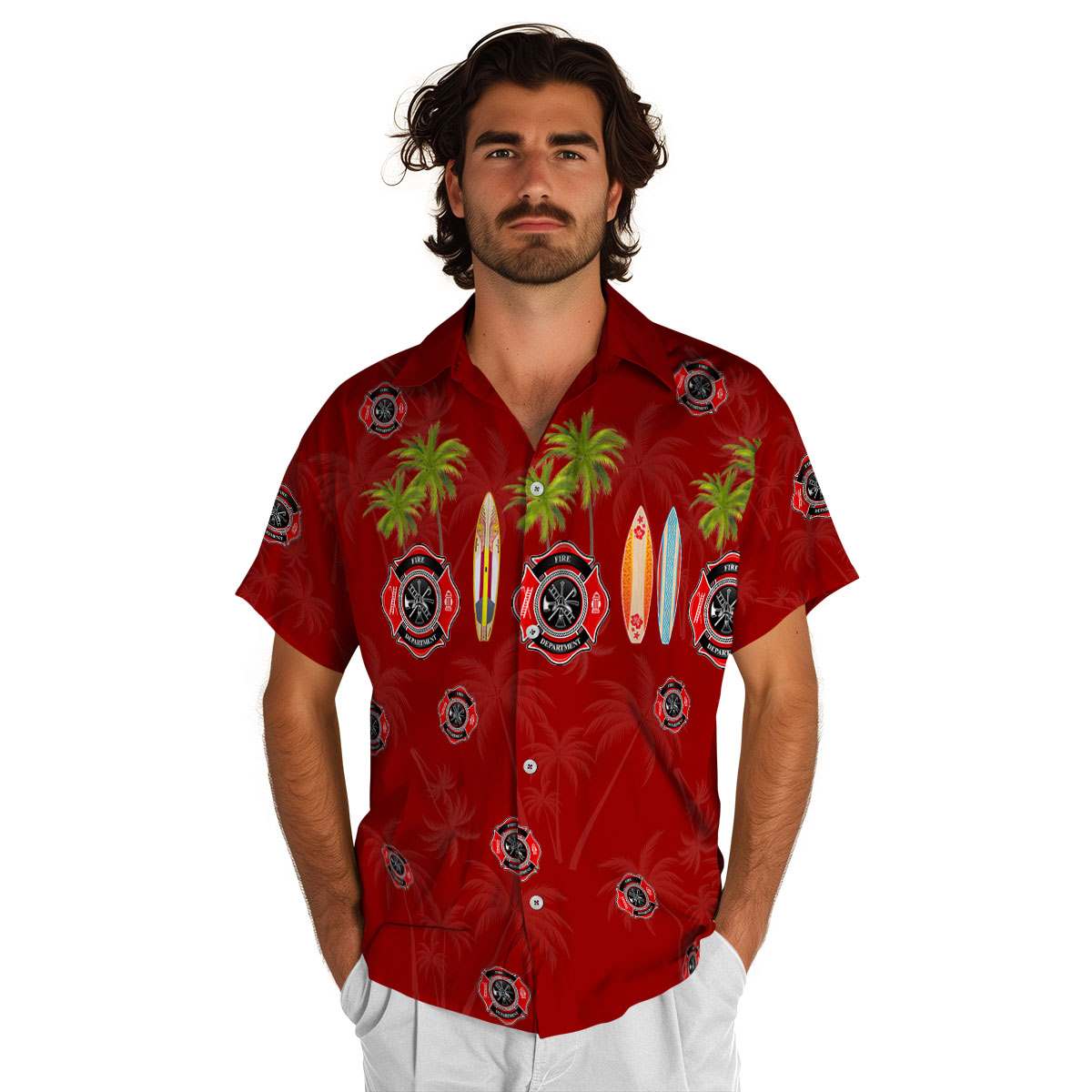 Firefighter Island Theme Hawaiian Shirt New Arrival Firefighter Island Theme Hawaiian Shirt New Arrival