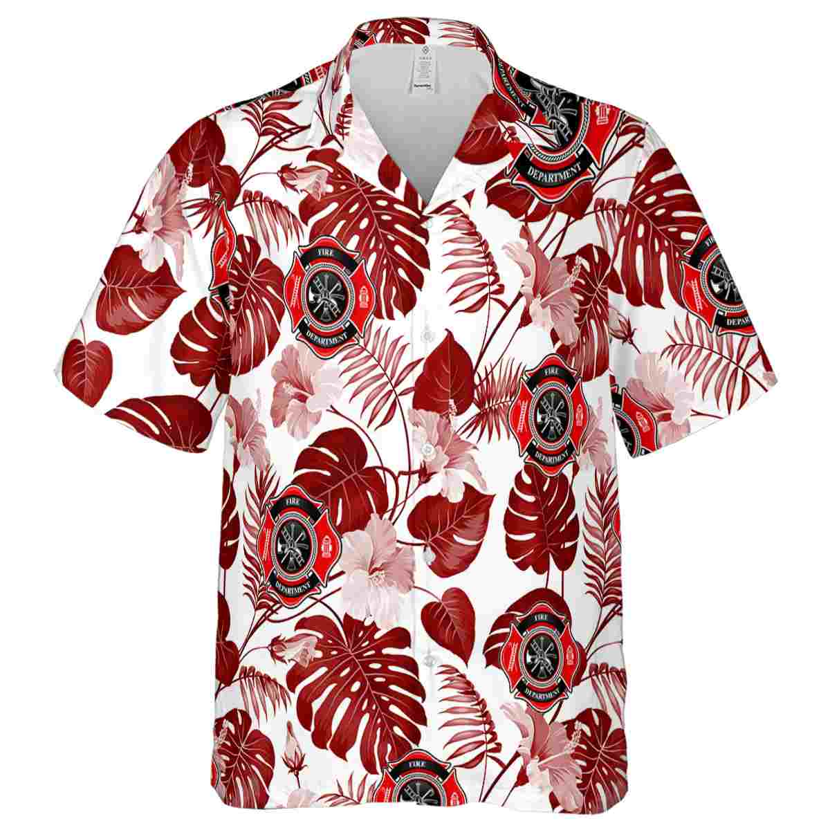 Firefighter Leaf Pattern Hawaiian Shirt Fashion forward Firefighter Leaf Pattern Hawaiian Shirt Fashion forward