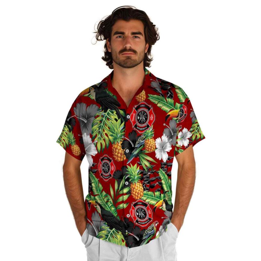 Firefighter Leafy Toucan Hawaiian Shirt New Arrival