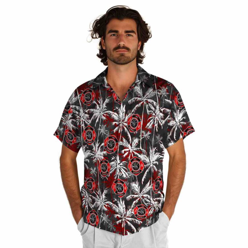 Firefighter Palm Themed Hawaiian Shirt New Arrival