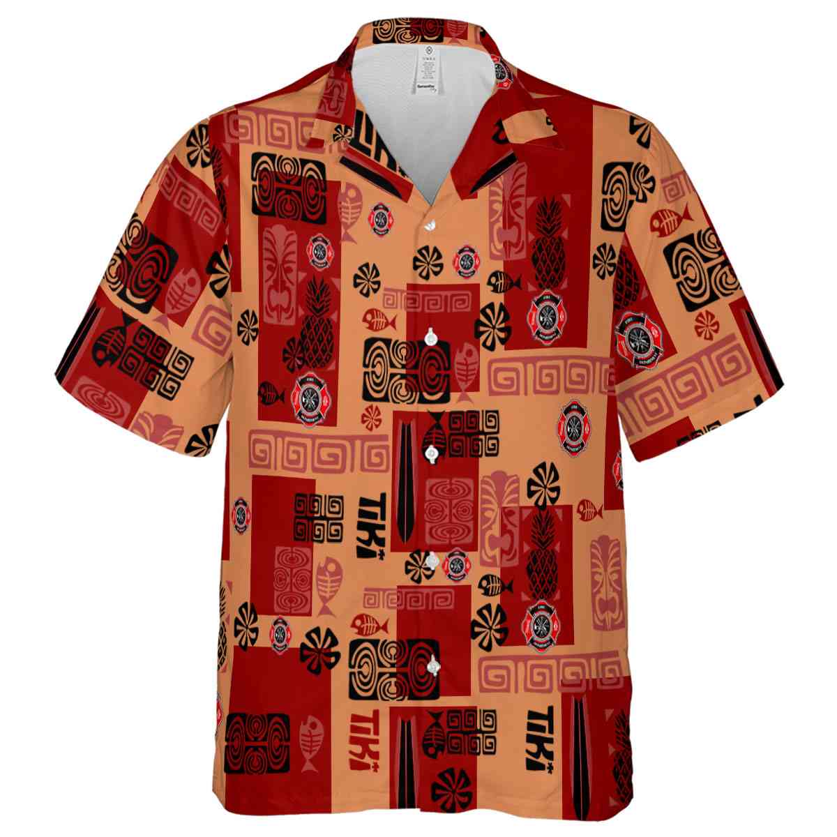 Firefighter Tiki Motifs Hawaiian Shirt Fashion forward Firefighter Tiki Motifs Hawaiian Shirt Fashion forward