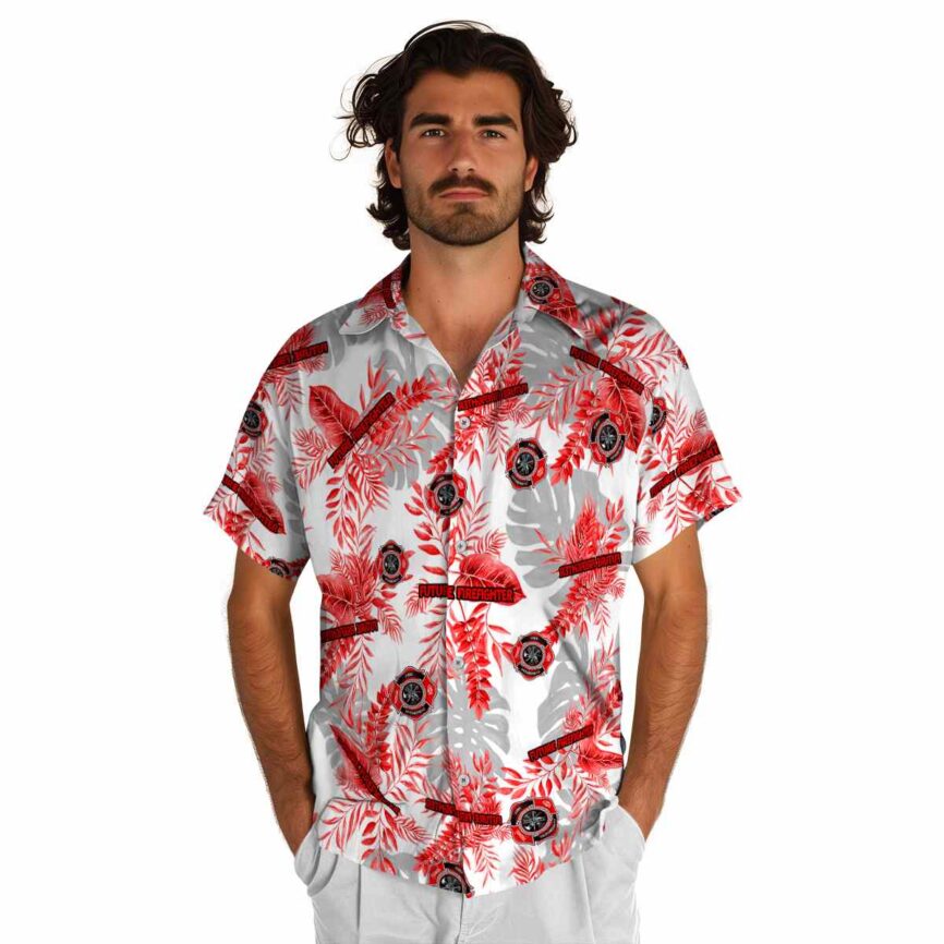 Firefighter Tropical Fronds Hawaiian Shirt New Arrival
