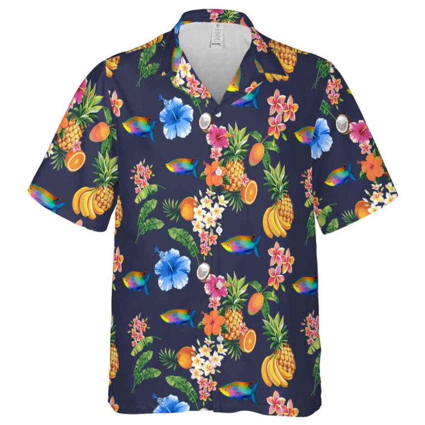 Fish Fruit Pattern Hawaiian Shirt Fashion forward