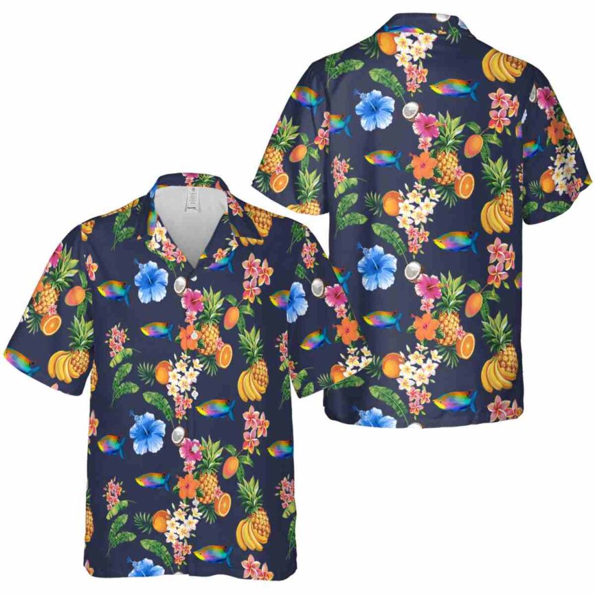 Fish Fruit Pattern Hawaiian Shirt Premium grade