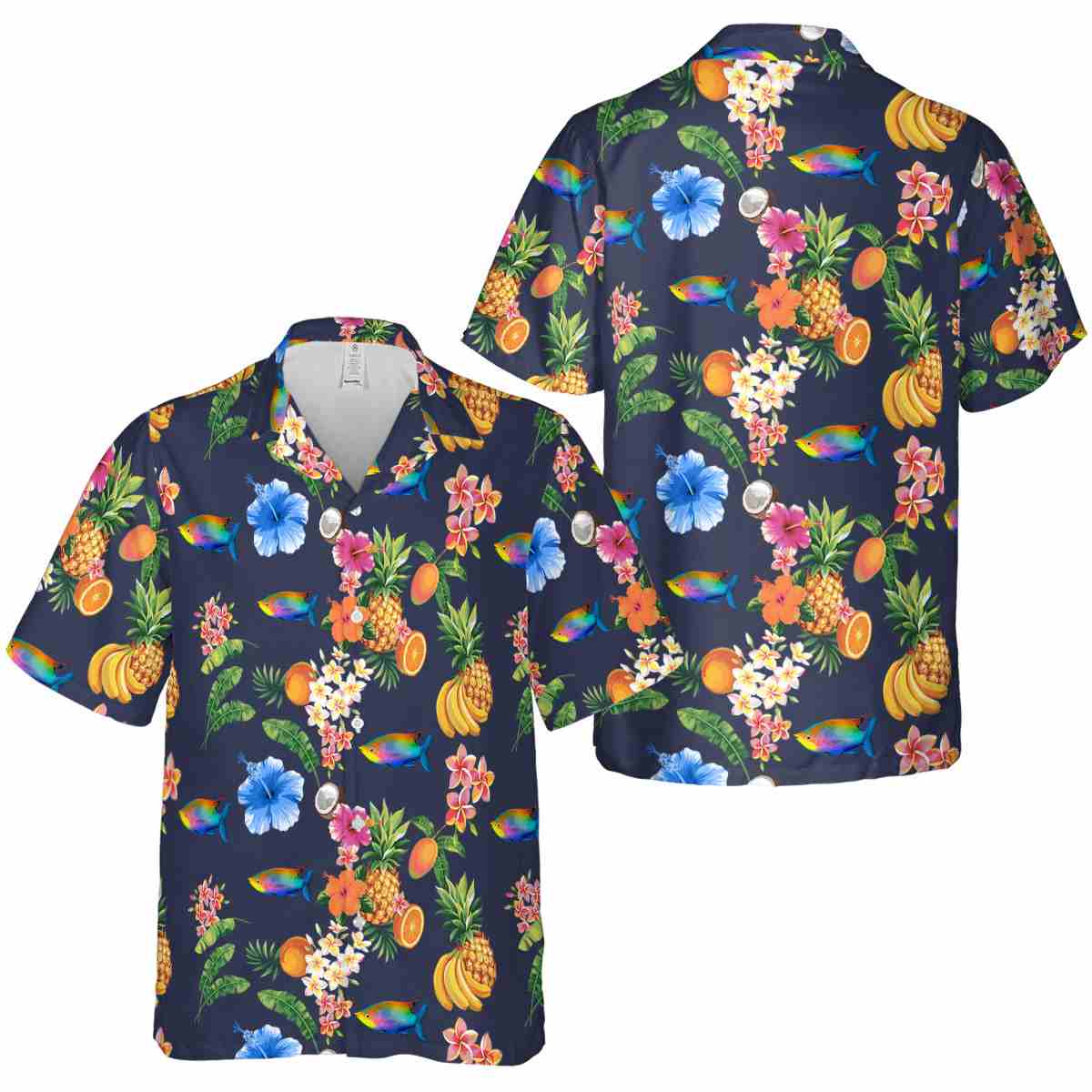 Fish Fruit Pattern Hawaiian Shirt Premium grade Fish Fruit Pattern Hawaiian Shirt Premium grade