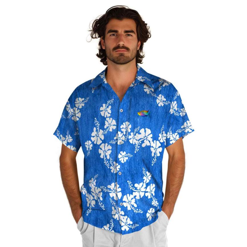 Fish Hibiscus Blossom Hawaiian Shirt New Arrival