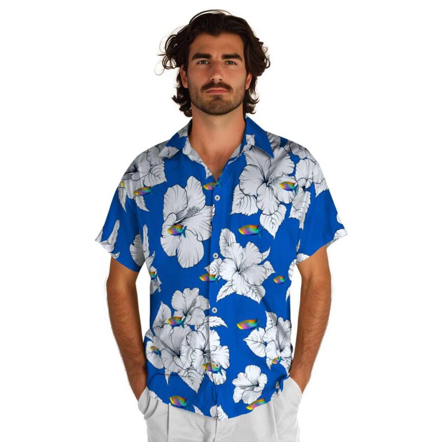 Fish Hibiscus Flower Hawaiian Shirt New Arrival