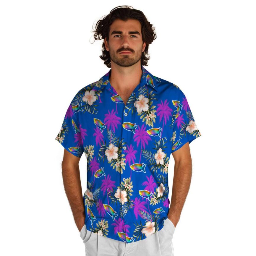 Fish Hibiscus Palm Hawaiian Shirt New Arrival