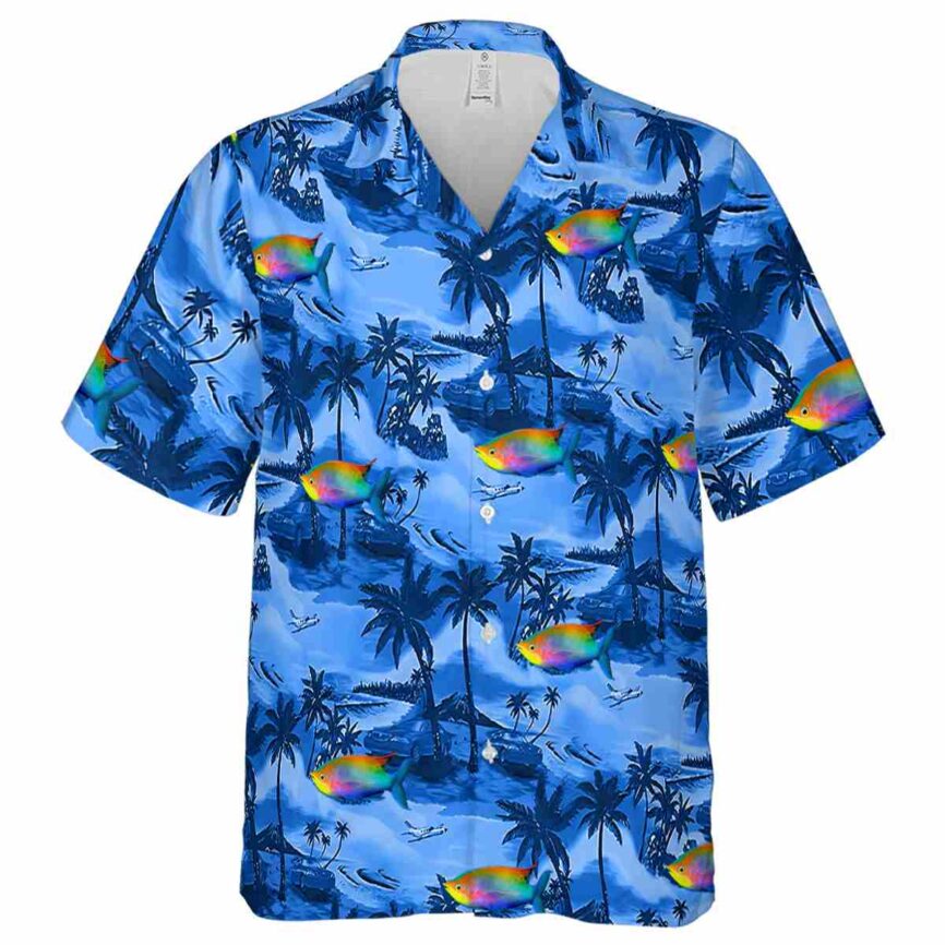 Fish Island Beach Hawaiian Shirt Fashion forward