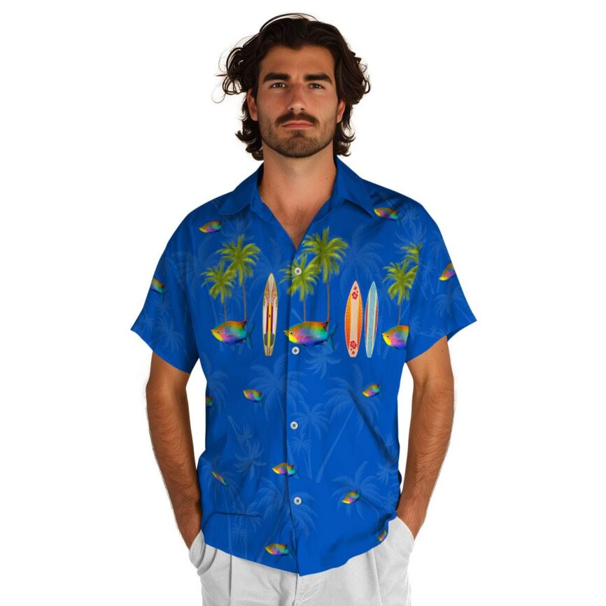 Fish Island Theme Hawaiian Shirt New Arrival