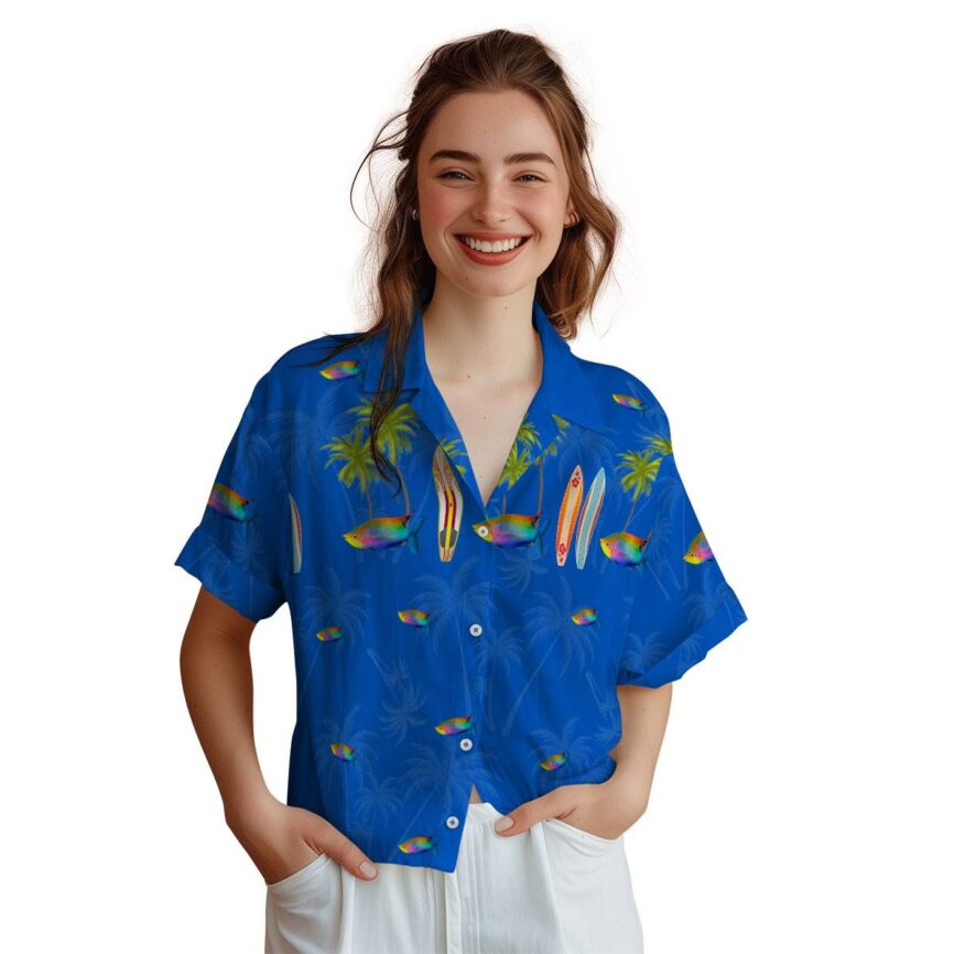 Fish Island Theme Hawaiian Shirt Top rated