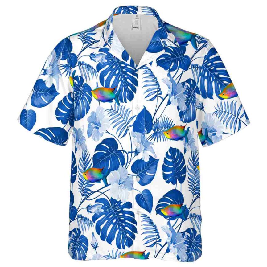 Fish Leaf Pattern Hawaiian Shirt Fashion forward