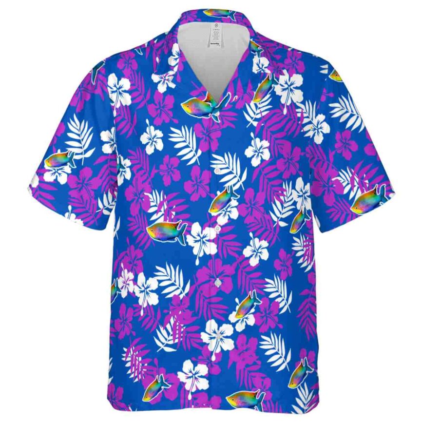 Fish Leafy Hibiscus Hawaiian Shirt Fashion forward
