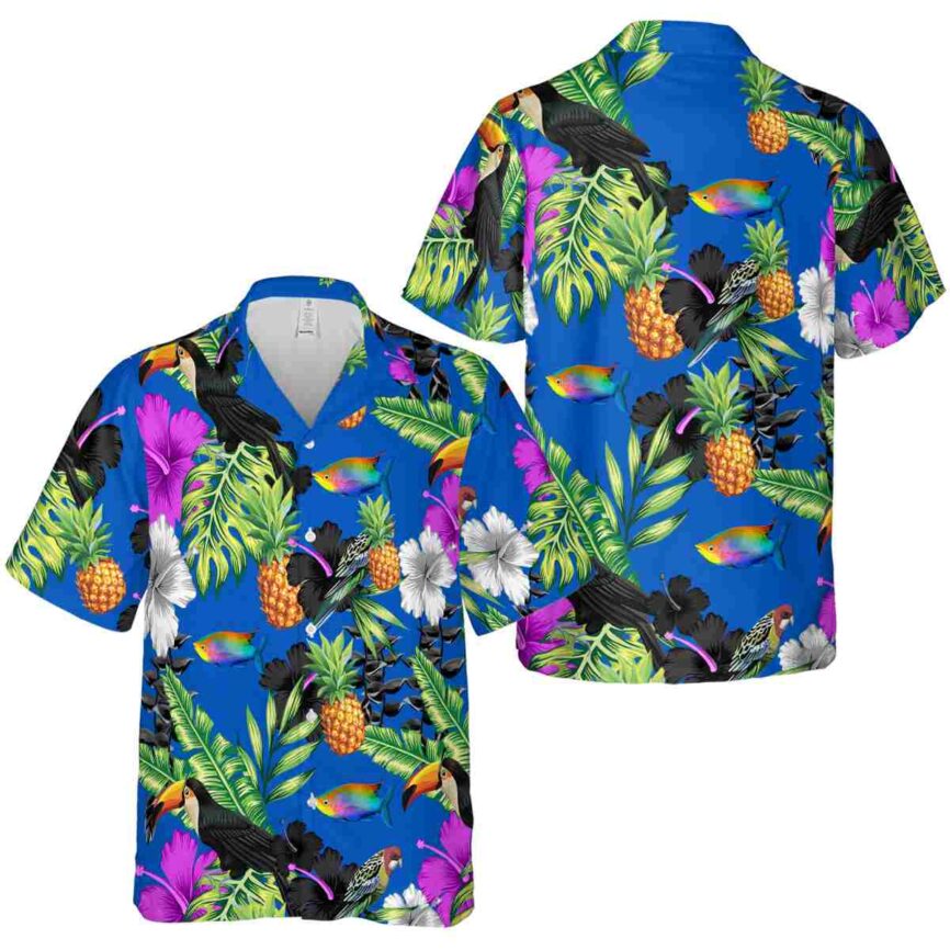 Fish Leafy Toucan Hawaiian Shirt Premium grade