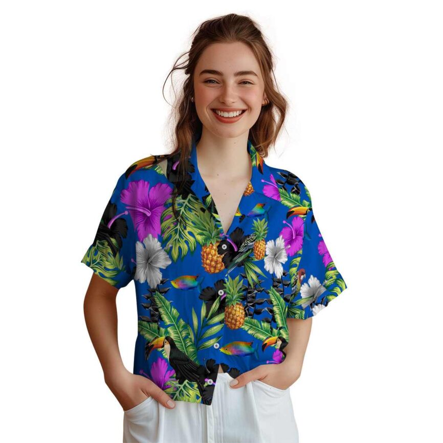 Fish Leafy Toucan Hawaiian Shirt Top rated