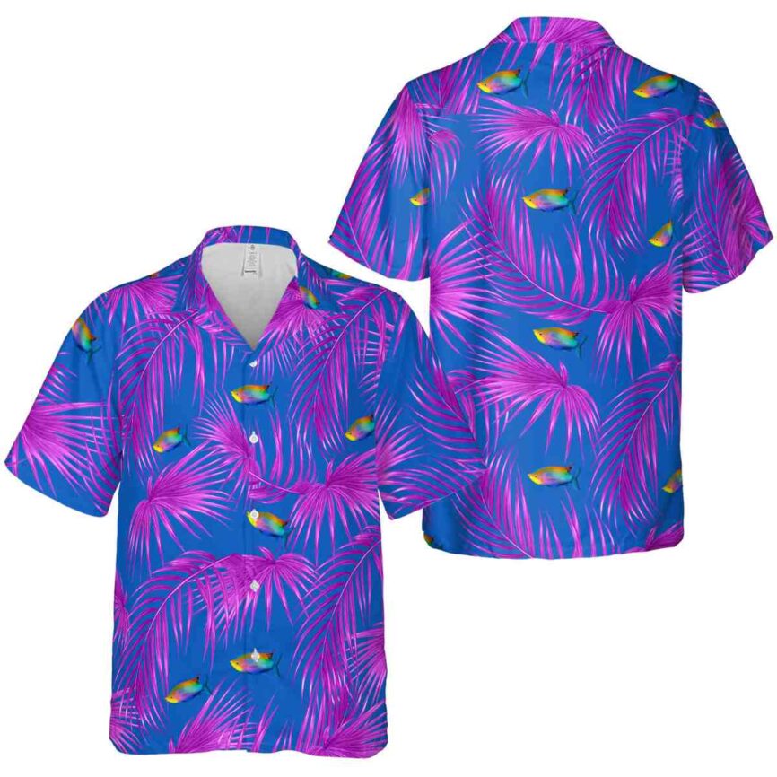 Fish Palm Frond Hawaiian Shirt Premium grade