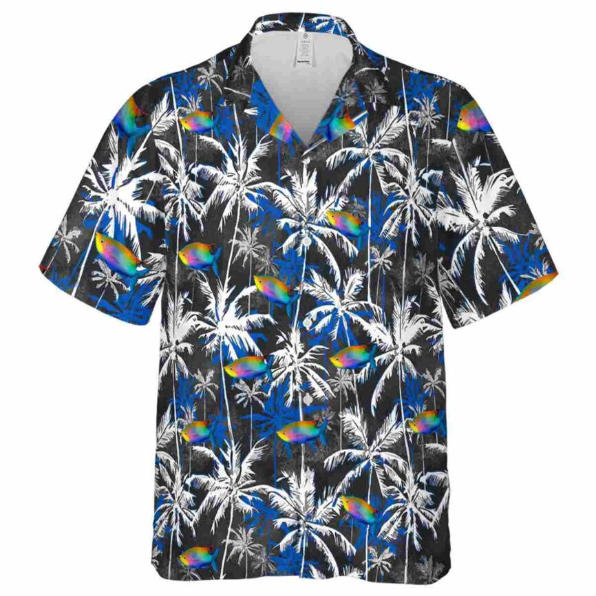 Fish Palm Themed Hawaiian Shirt Fashion forward
