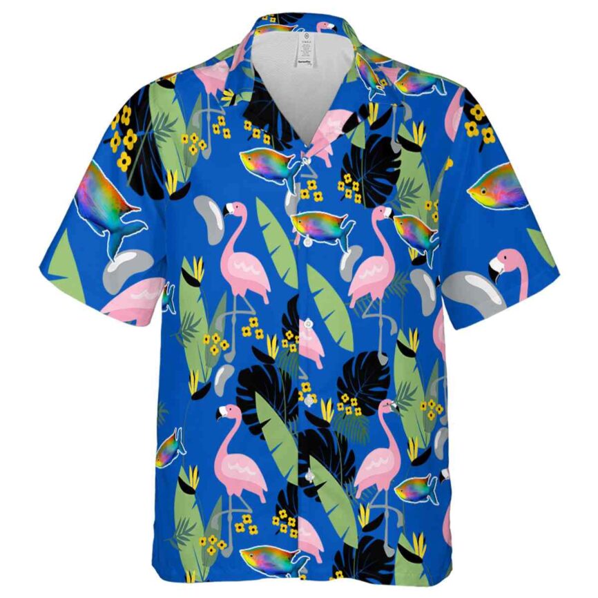 Fish Pink Flamingo Hawaiian Shirt Fashion forward