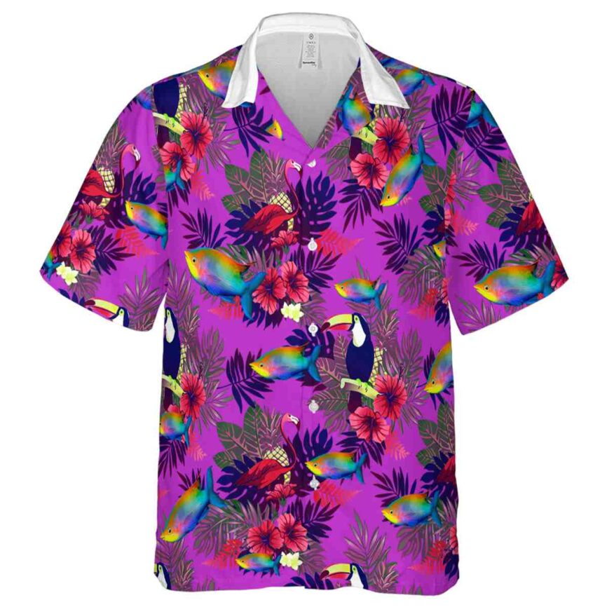 Fish Tropical Bird Hawaiian Shirt Fashion forward