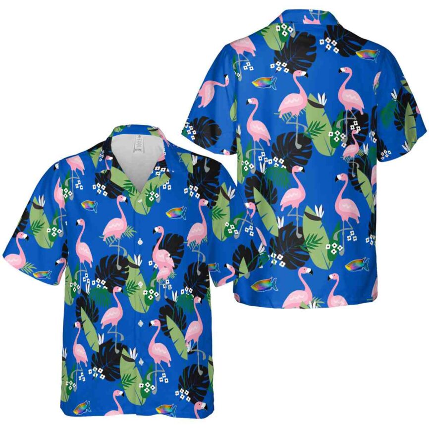 Fish Tropical Flamingo Hawaiian Shirt Premium grade