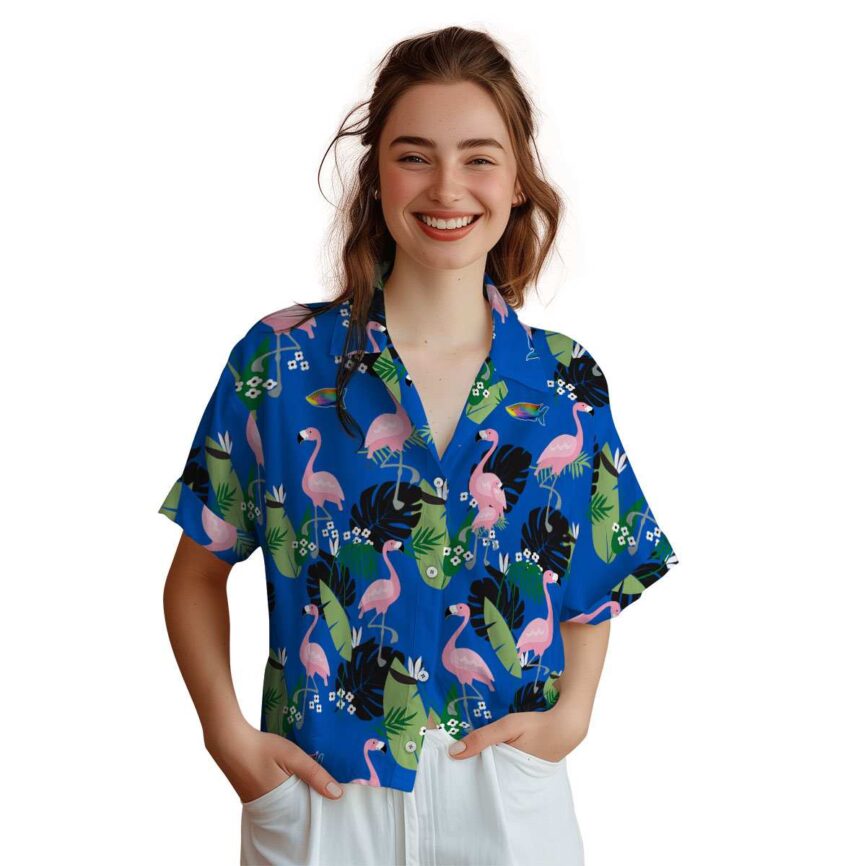 Fish Tropical Flamingo Hawaiian Shirt Top rated