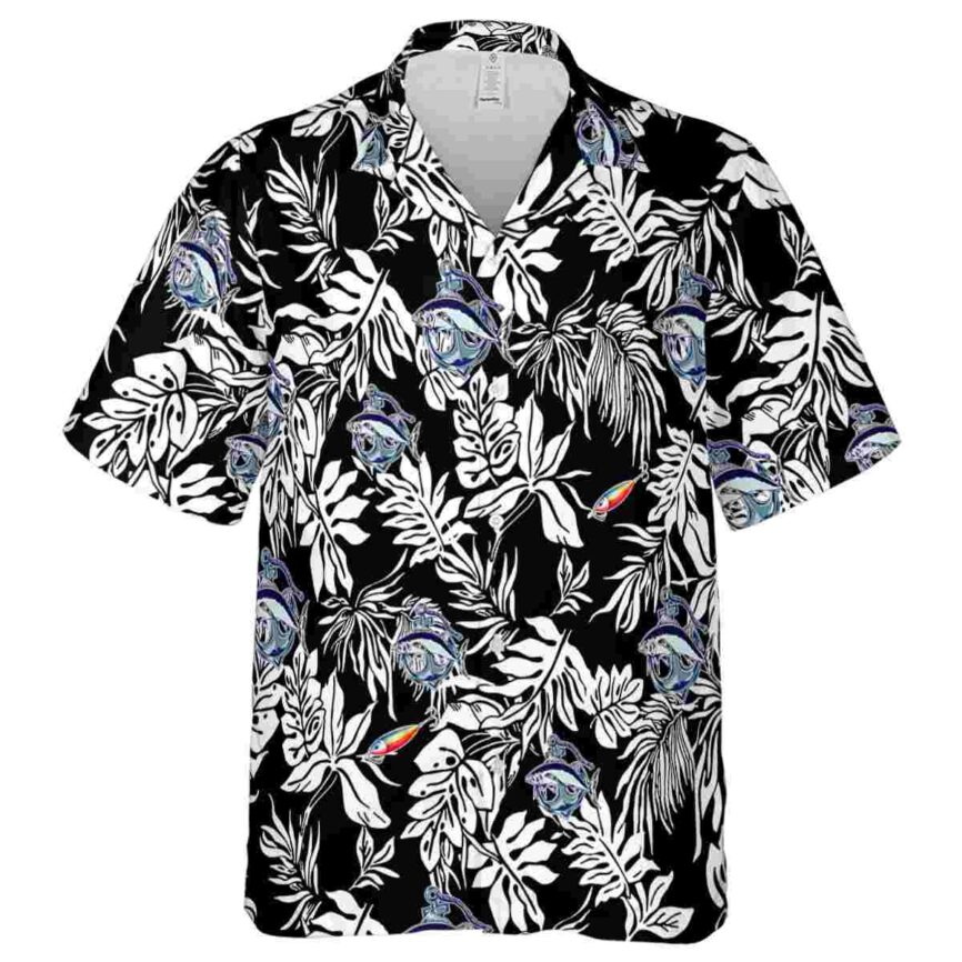 Fishing Bold Foliage Hawaiian Shirt Fashion forward