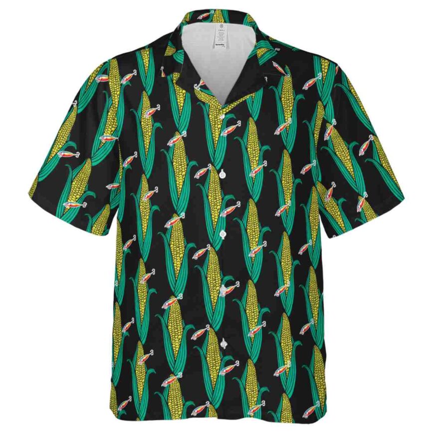Fishing Corn Element Hawaiian Shirt Fashion forward