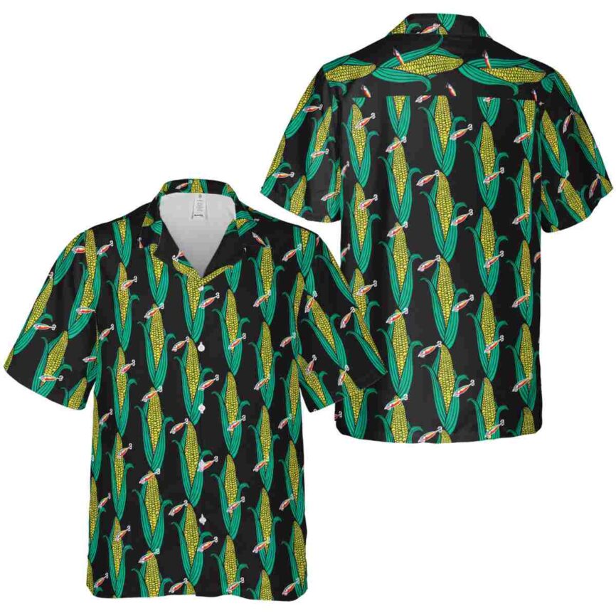 Fishing Corn Element Hawaiian Shirt Premium grade