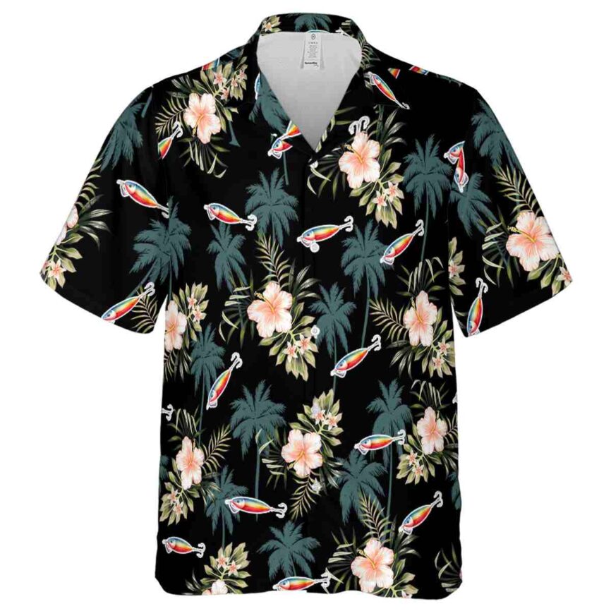 Fishing Hibiscus Palm Hawaiian Shirt Fashion forward