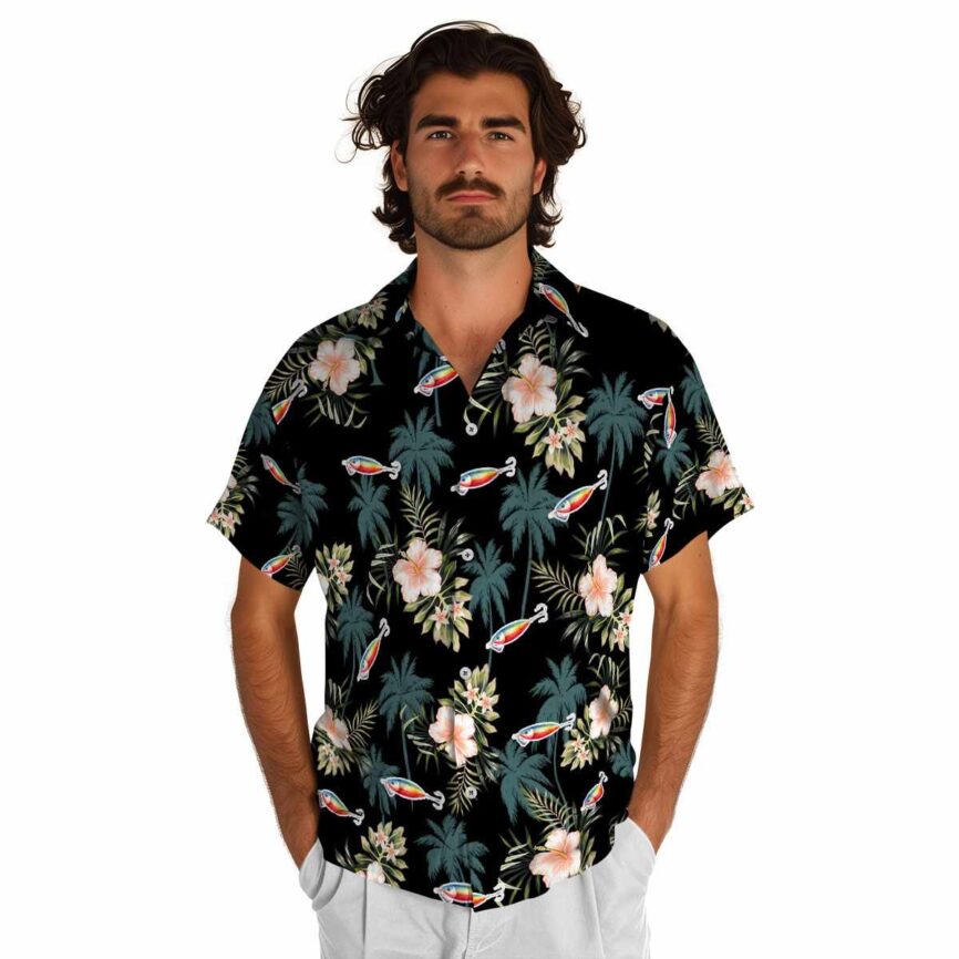 Fishing Hibiscus Palm Hawaiian Shirt New Arrival