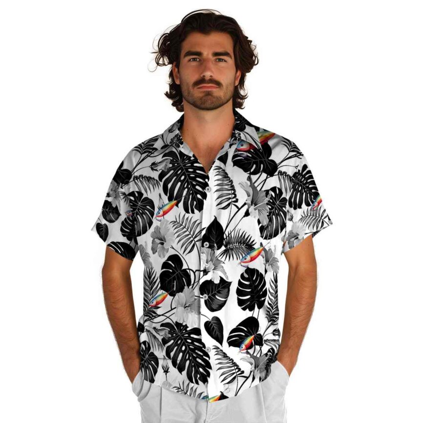 Fishing Leaf Pattern Hawaiian Shirt New Arrival