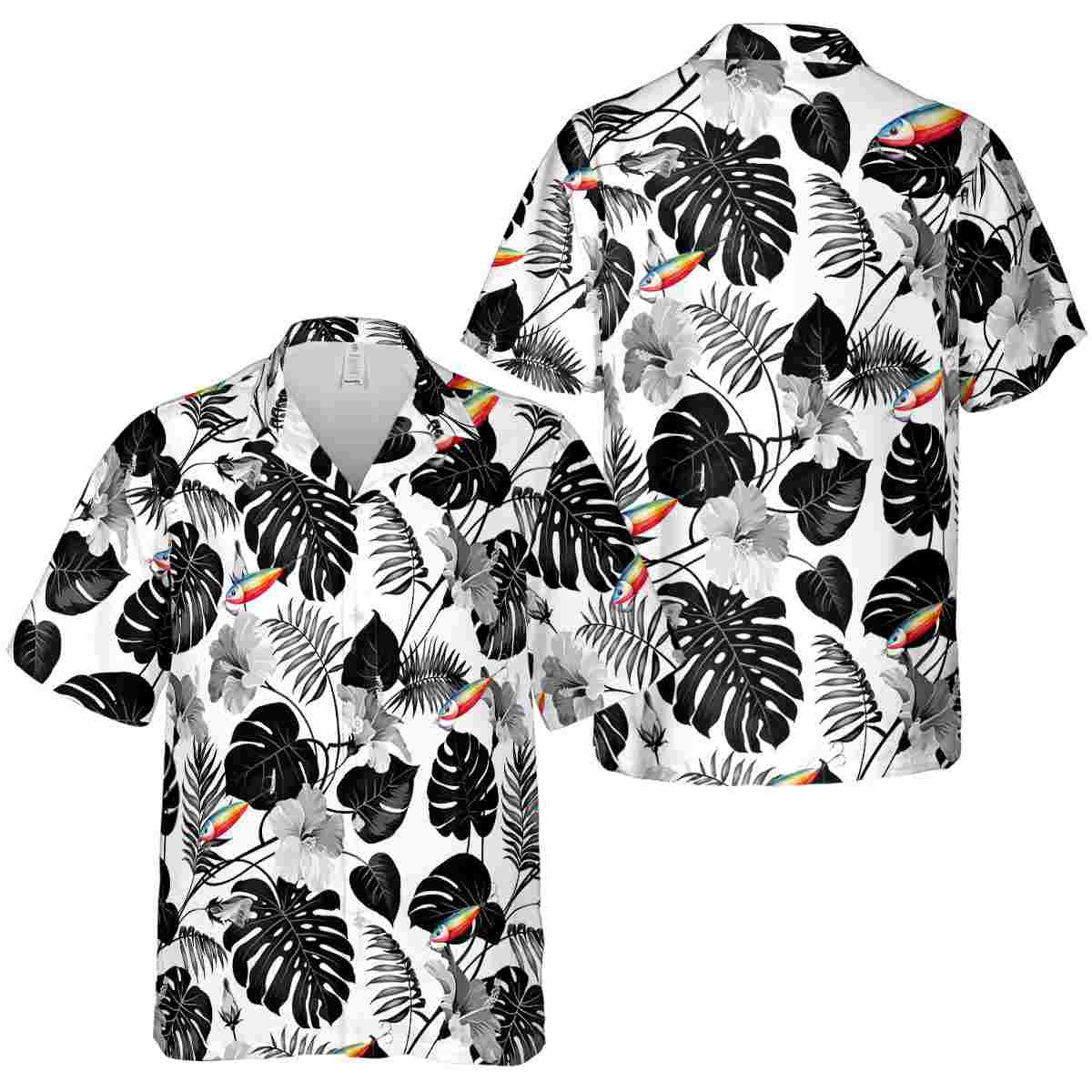 Fishing Leaf Pattern Hawaiian Shirt Premium grade Fishing Leaf Pattern Hawaiian Shirt Premium grade