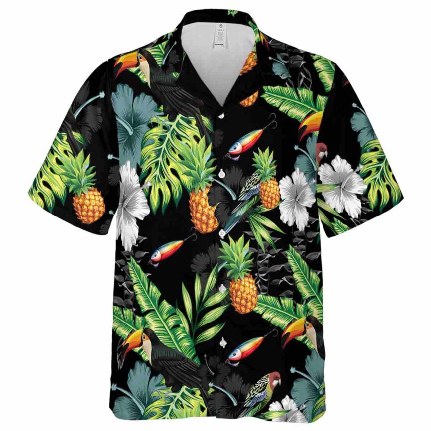 Fishing Leafy Toucan Hawaiian Shirt Fashion forward