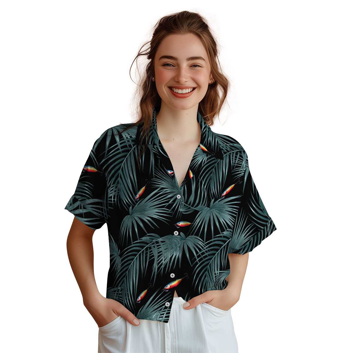 Fishing Palm Frond Hawaiian Shirt Top rated Fishing Palm Frond Hawaiian Shirt Top rated
