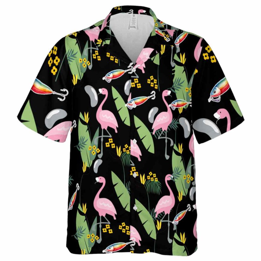 Fishing Pink Flamingo Hawaiian Shirt Fashion forward