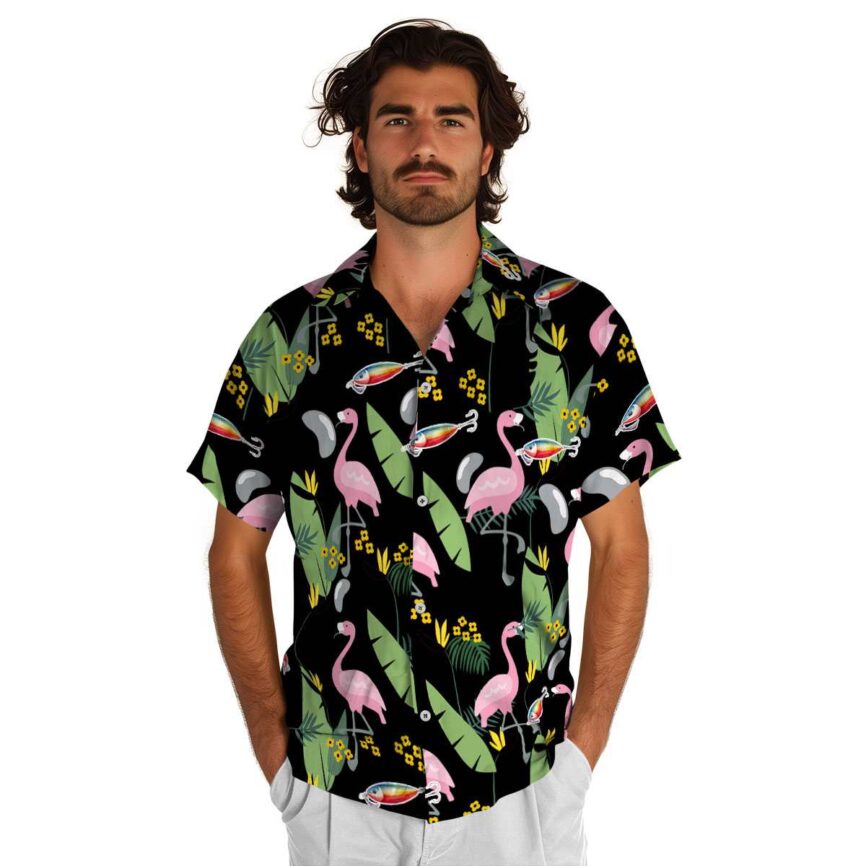 Fishing Pink Flamingo Hawaiian Shirt New Arrival
