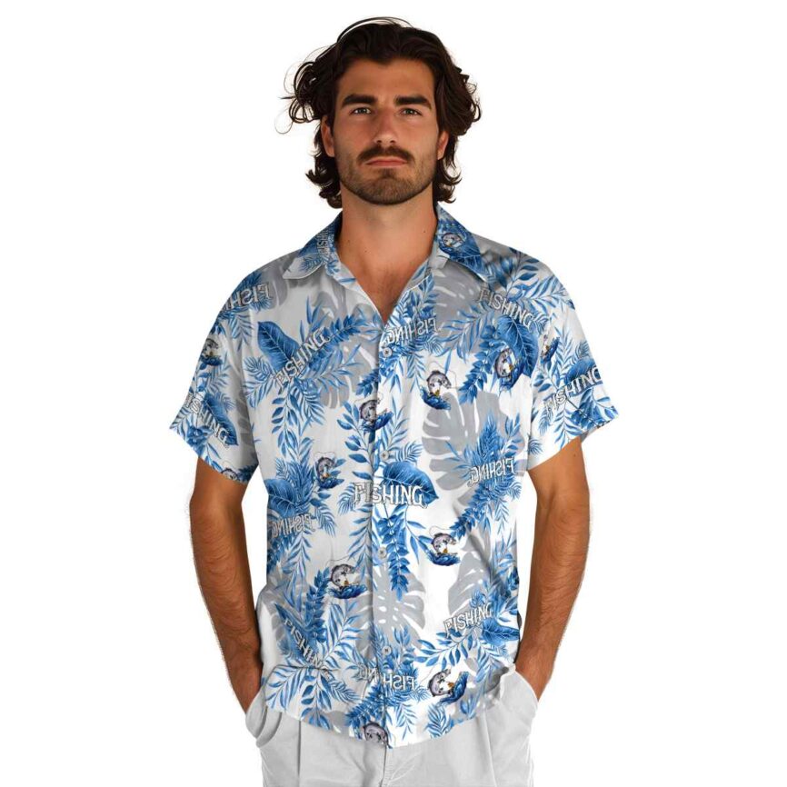 Fishing Tropical Fronds Hawaiian Shirt New Arrival