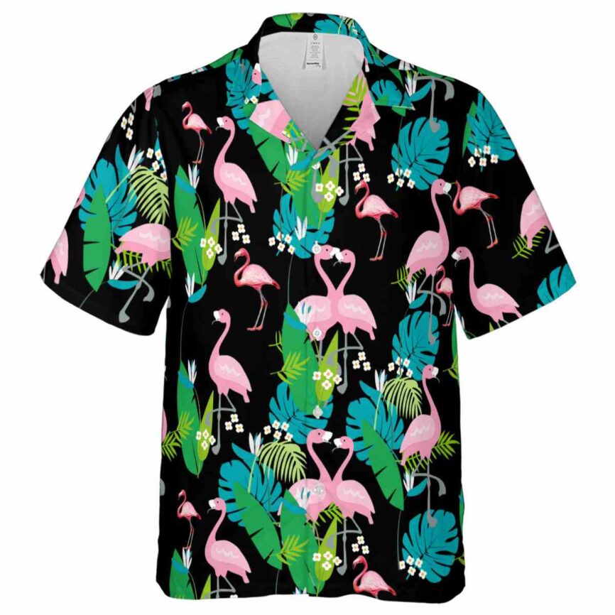 Flamingo Flamingo Leaf Hawaiian Shirt Fashion forward