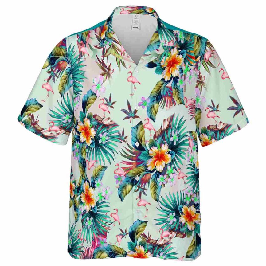 Flamingo Floral Burst Hawaiian Shirt Fashion forward