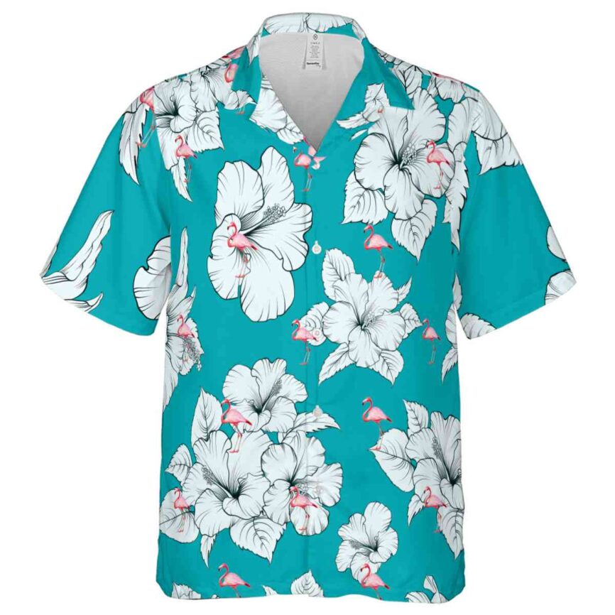 Flamingo Hibiscus Flower Hawaiian Shirt Fashion forward