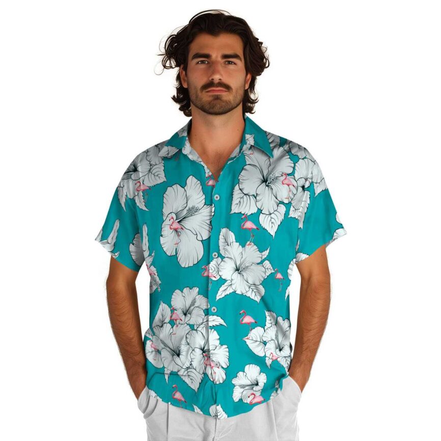 Flamingo Hibiscus Flower Hawaiian Shirt New Arrival