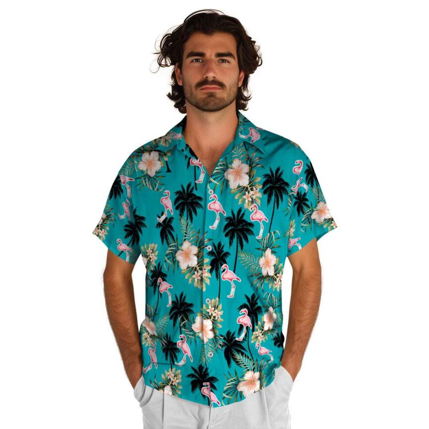 Flamingo Hibiscus Palm Hawaiian Shirt New Arrival