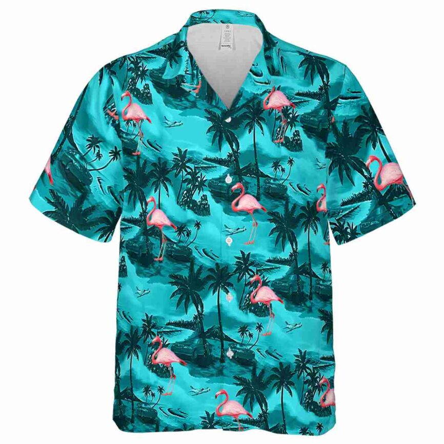 Flamingo Island Beach Hawaiian Shirt Fashion forward